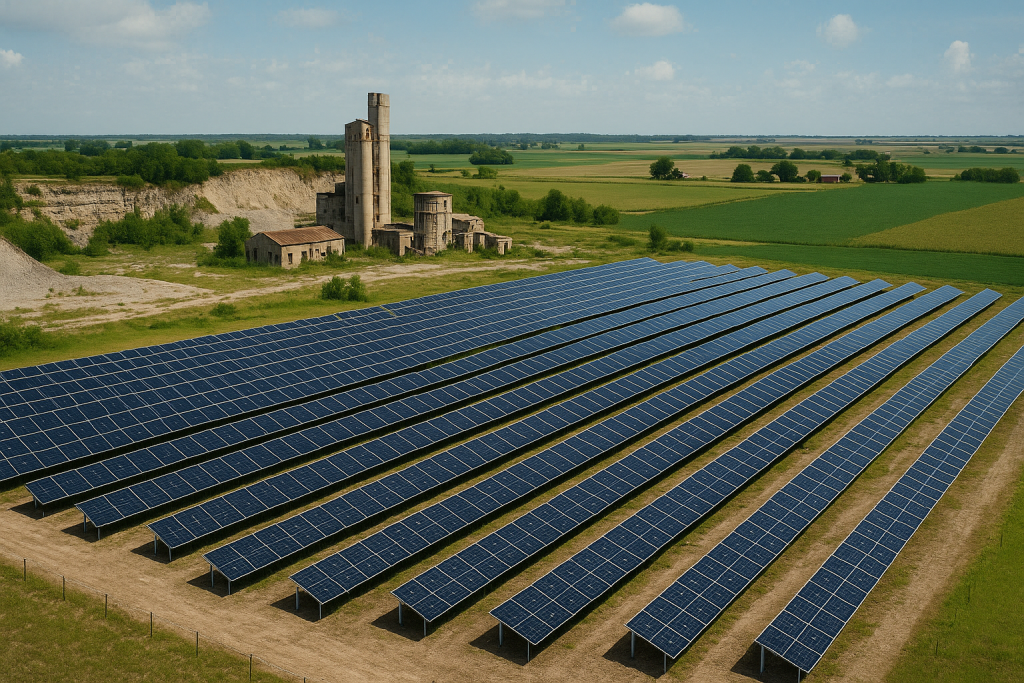 Imagining a solar filed on the old cement plant