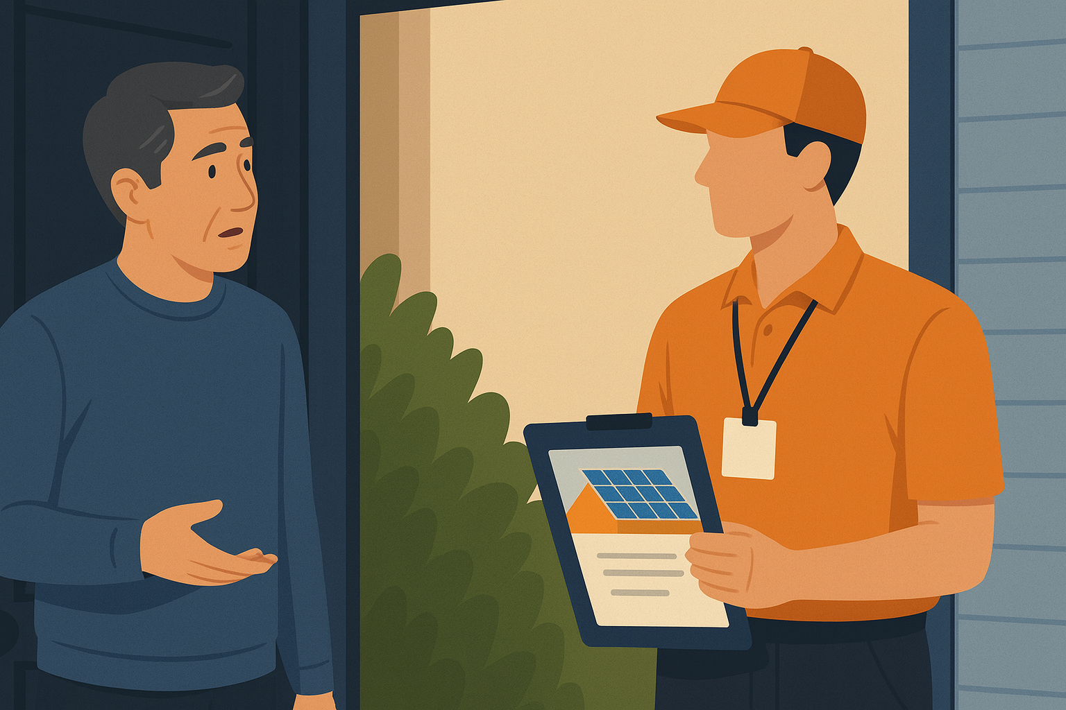 Door to door solar sales